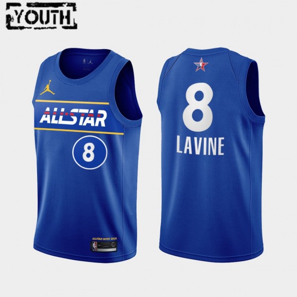 NBA Chicago Bulls Trikot Zach LaVine 8 2021 All-Star Jordan Brand Blau Swingman - Kinder NBA Chicago Bulls Trikot Zach LaVine 8 2021 All-Star Jordan Brand Blau Swingman - Kinder